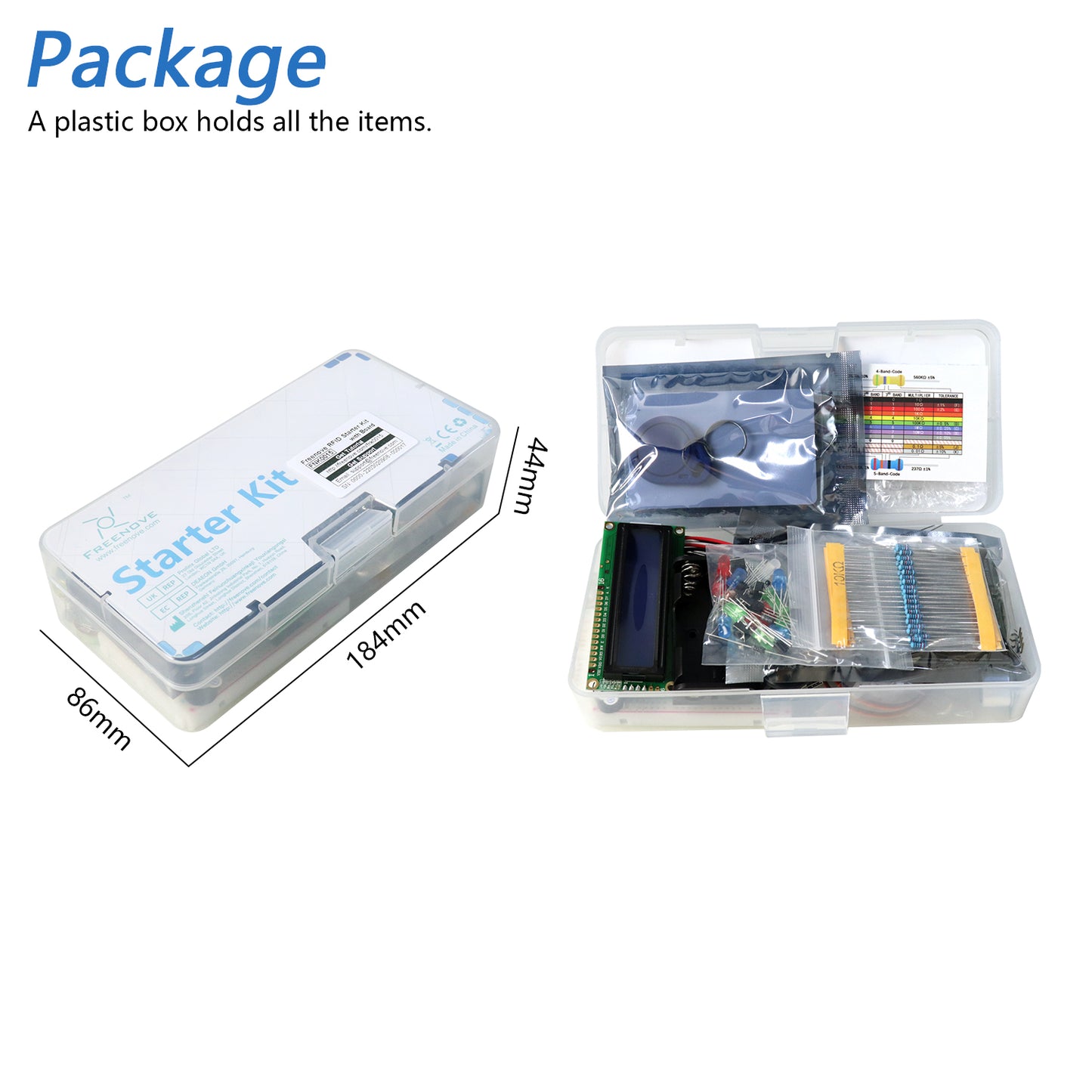 Freenove RFID Starter Kit (Compatible with Arduino UNO R3), 180-Page Detailed Tutorial, 161 Items, 30 Projects