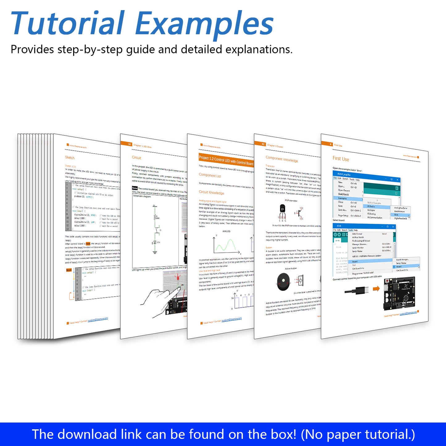 Freenove Ultimate Starter Kit (Compatible with Arduino UNO R3), 258-Page Detailed Tutorial, 217 Items, 57 Projects
