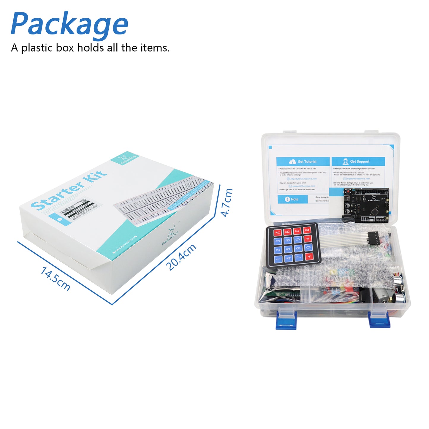 Freenove Ultimate Starter Kit (Compatible with Arduino UNO R3), 258-Page Detailed Tutorial, 217 Items, 57 Projects