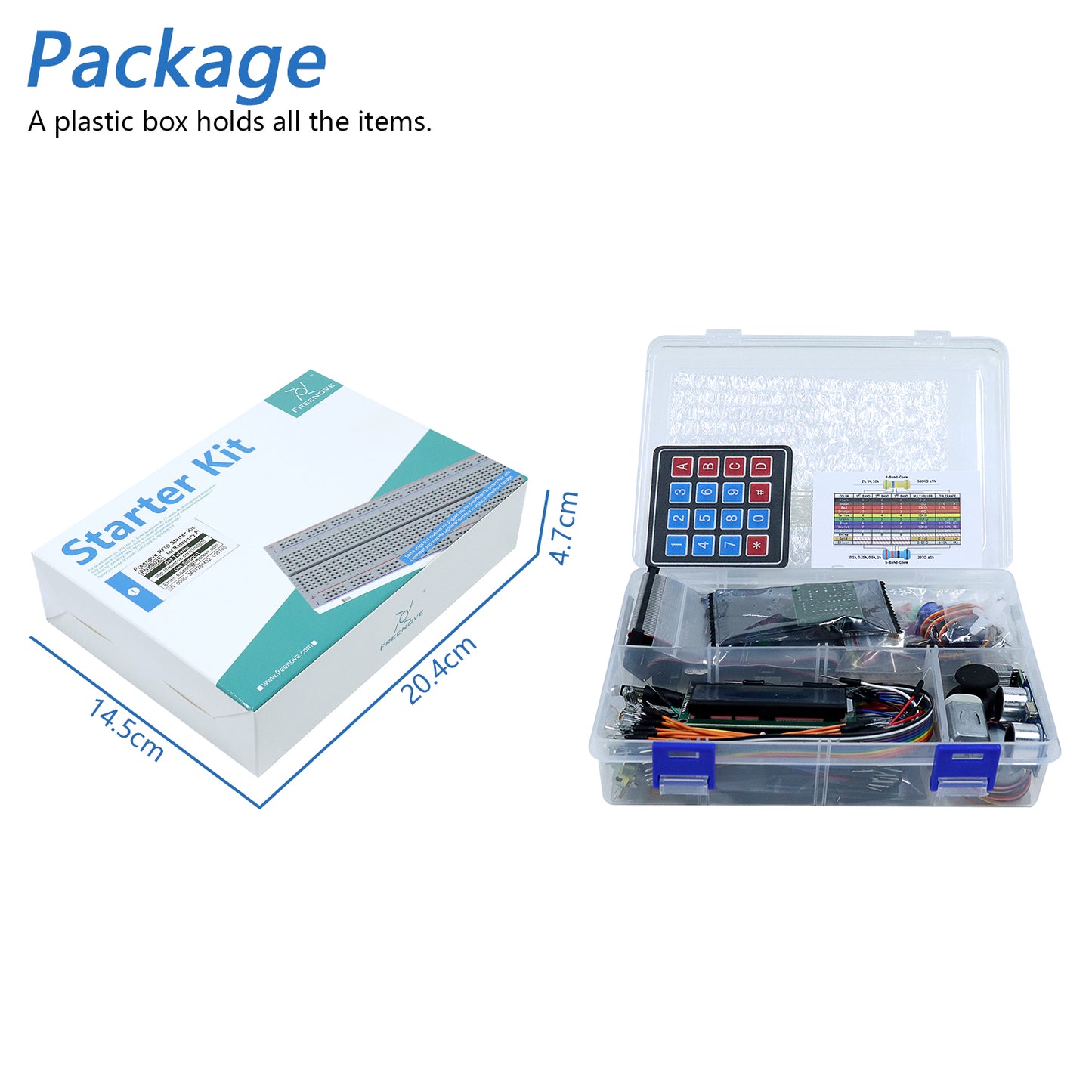 Freenove RFID Starter Kit for Raspberry Pi 5 4 B 3 B+ 400 Zero 2 W, 927-Page Detailed Tutorial, Python C Java Scratch Processing Code, 204 Items, 122 Projects