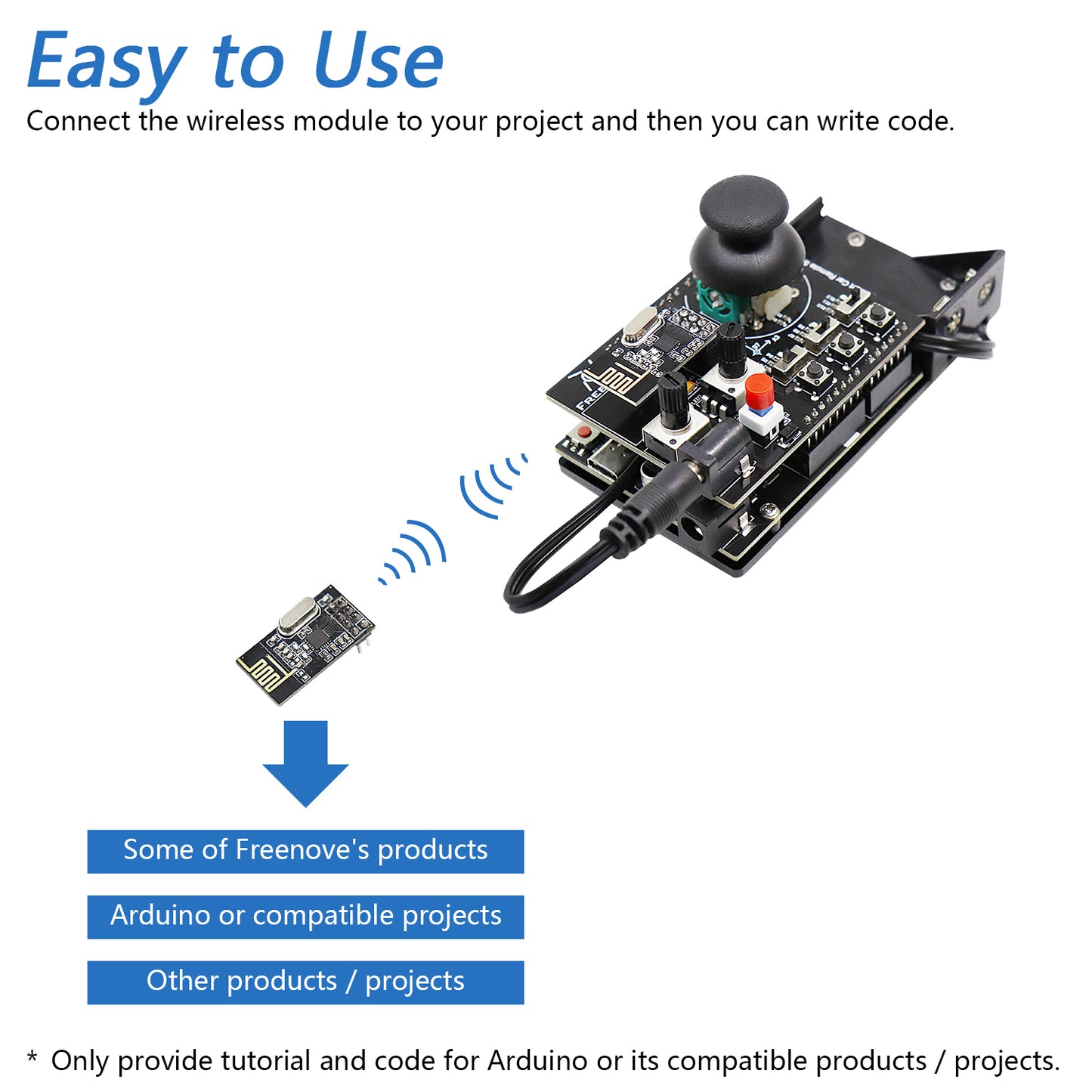 Freenove Remote Control Kit (Compatible with Arduino IDE) with Wireless Module