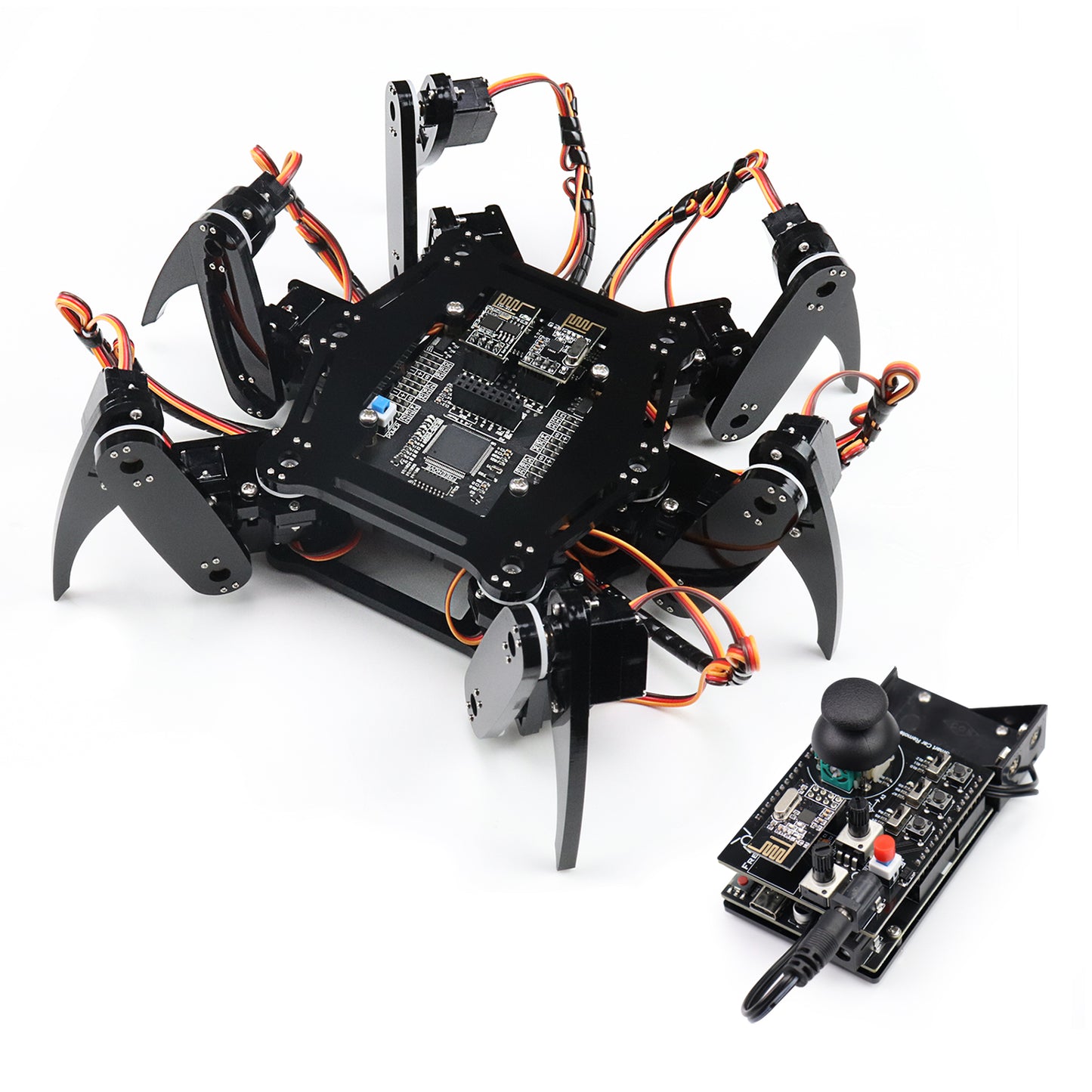 Freenove Hexapod Robot Kit (Compatible with Arduino IDE), Walking Crawling Twisting, App Remote Control, Servo STEM Project