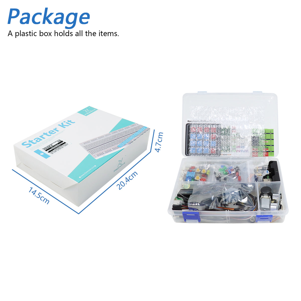 Freenove Ultimate Starter Kit for Raspberry Pi Pico 1 2 W 2W, 3 Sets of Code Python C Java, 767-Page Detailed Tutorial, 119 Example Projects, 220 Items