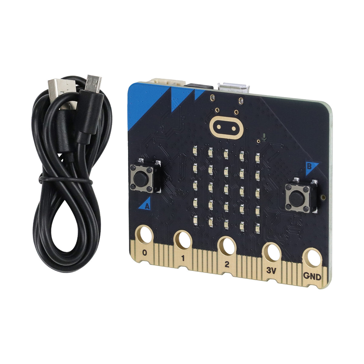 Freenove micro:bit V2 Board Kit with USB Cable, Blocks Visual Programming Language Code and Python Code, Detailed Tutorial, Example Projects