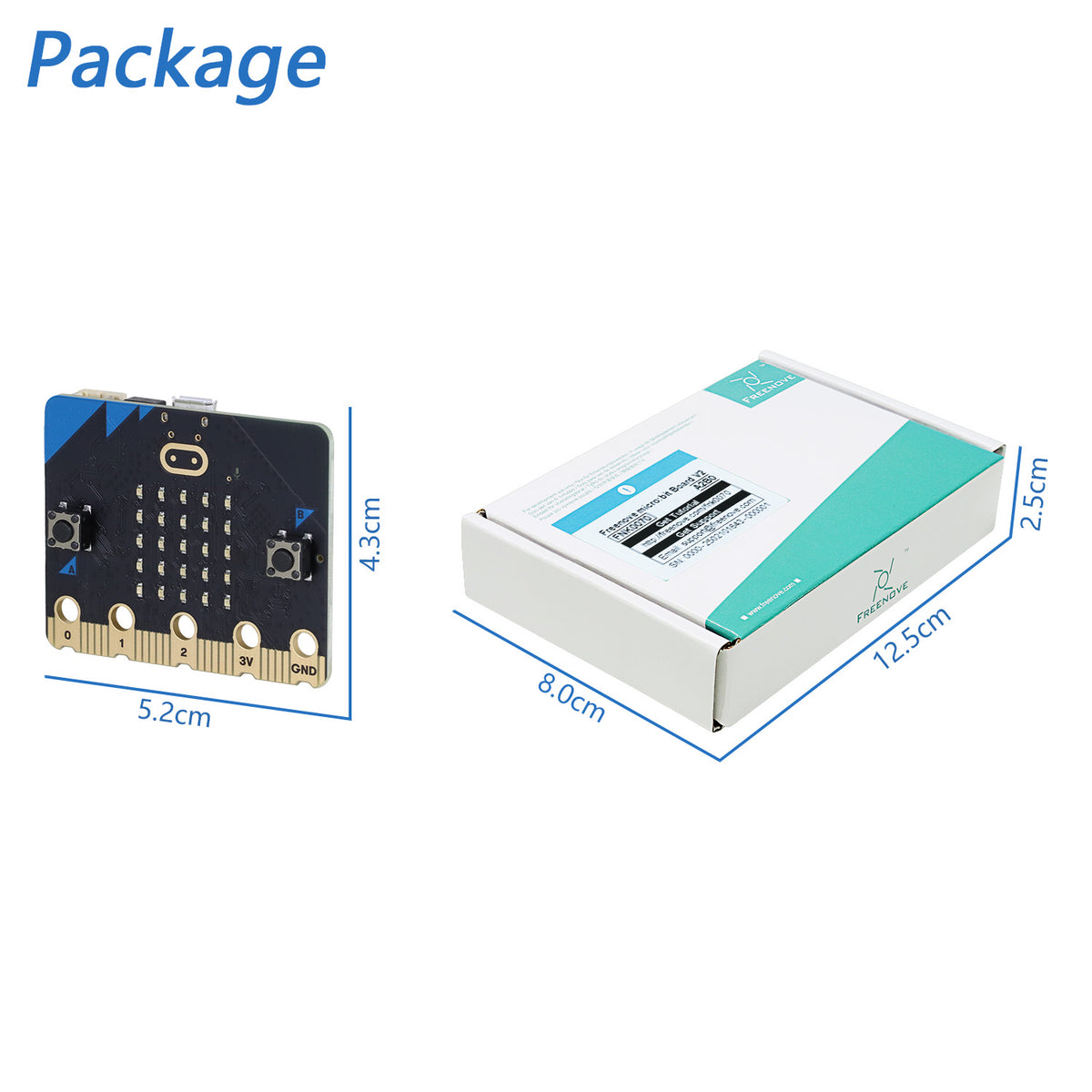 Freenove micro:bit V2 Board Kit with USB Cable, Blocks Visual Programming Language Code and Python Code, Detailed Tutorial, Example Projects