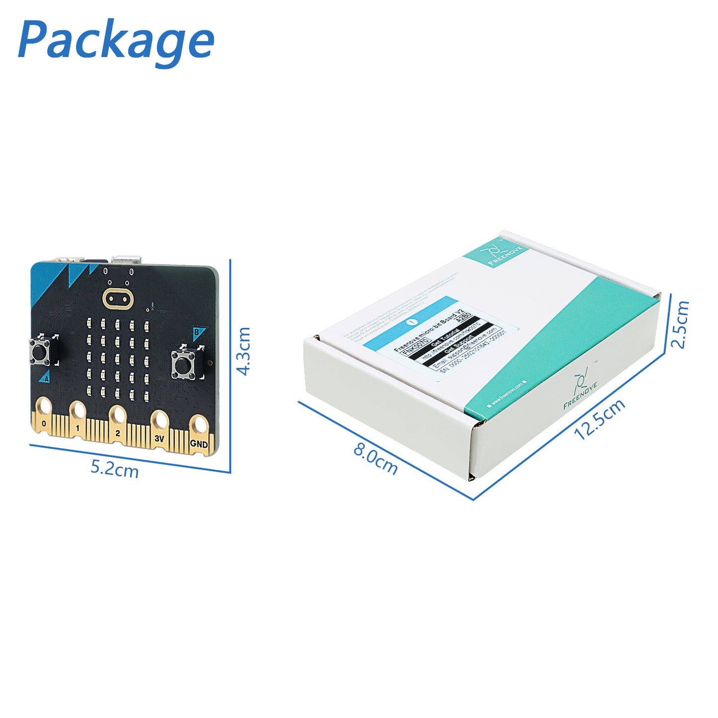 Freenove BBC micro:bit V2 Development Board, Blocks and Python Code, Detailed Tutorial, Example Projects