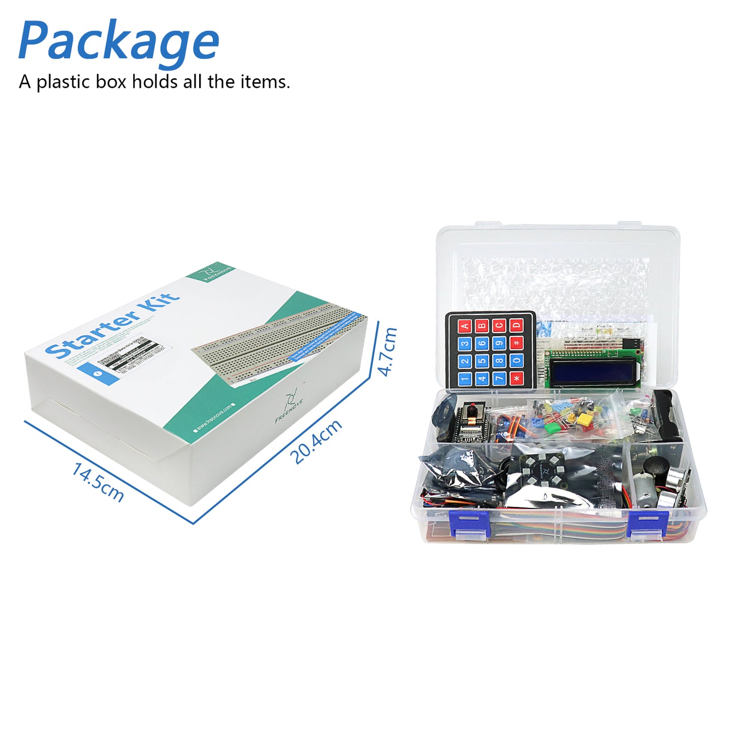 Freenove Ultimate Starter Kit for ESP32-S3 ESP32 S3 CAM Camera Wi-Fi Bluetooth, Dual-core 32-bit 240 MHz Microcontroller, Python C Java, 783-Page Detailed Tutorial, 243 Items, 116 Projects