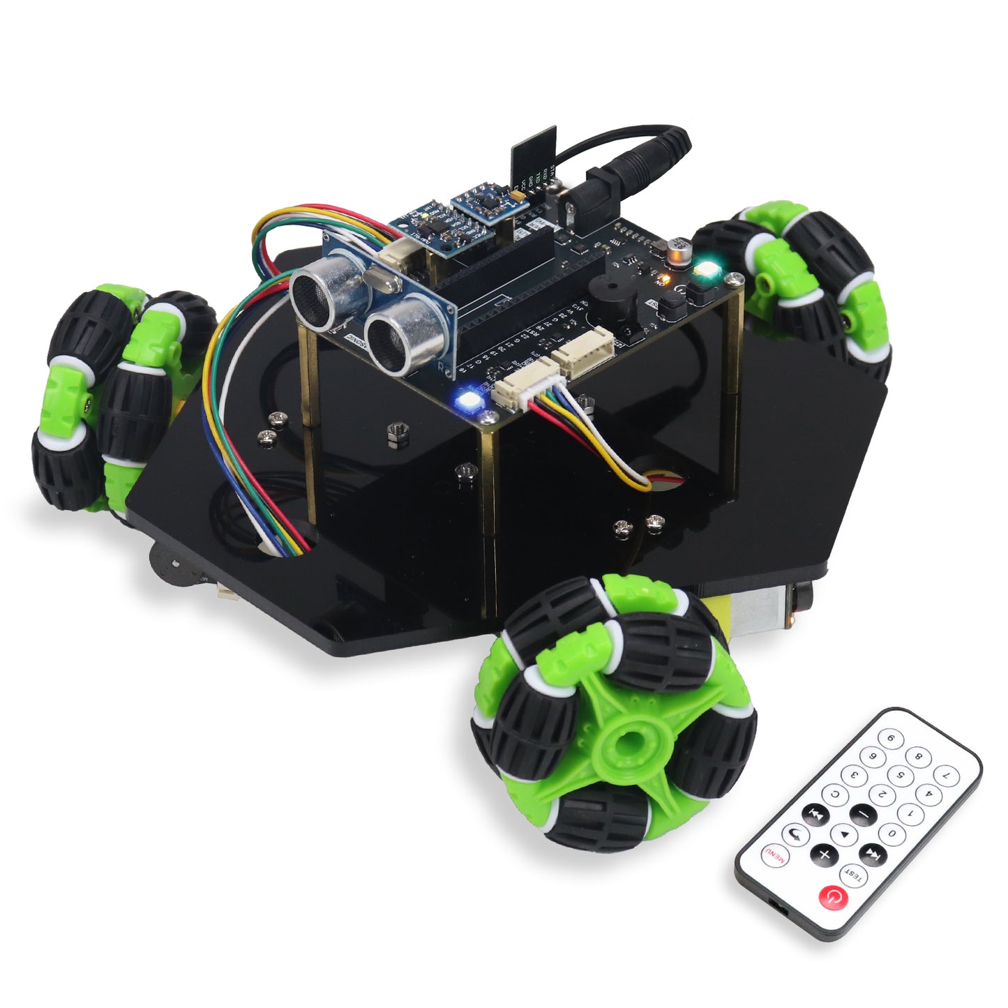 Freenove Omni Wheel Car Kit for Raspberry Pi Pico 1 2 W H WH, 3-wheel and 4-wheel Forms, Accelerometer Module, Compass Module