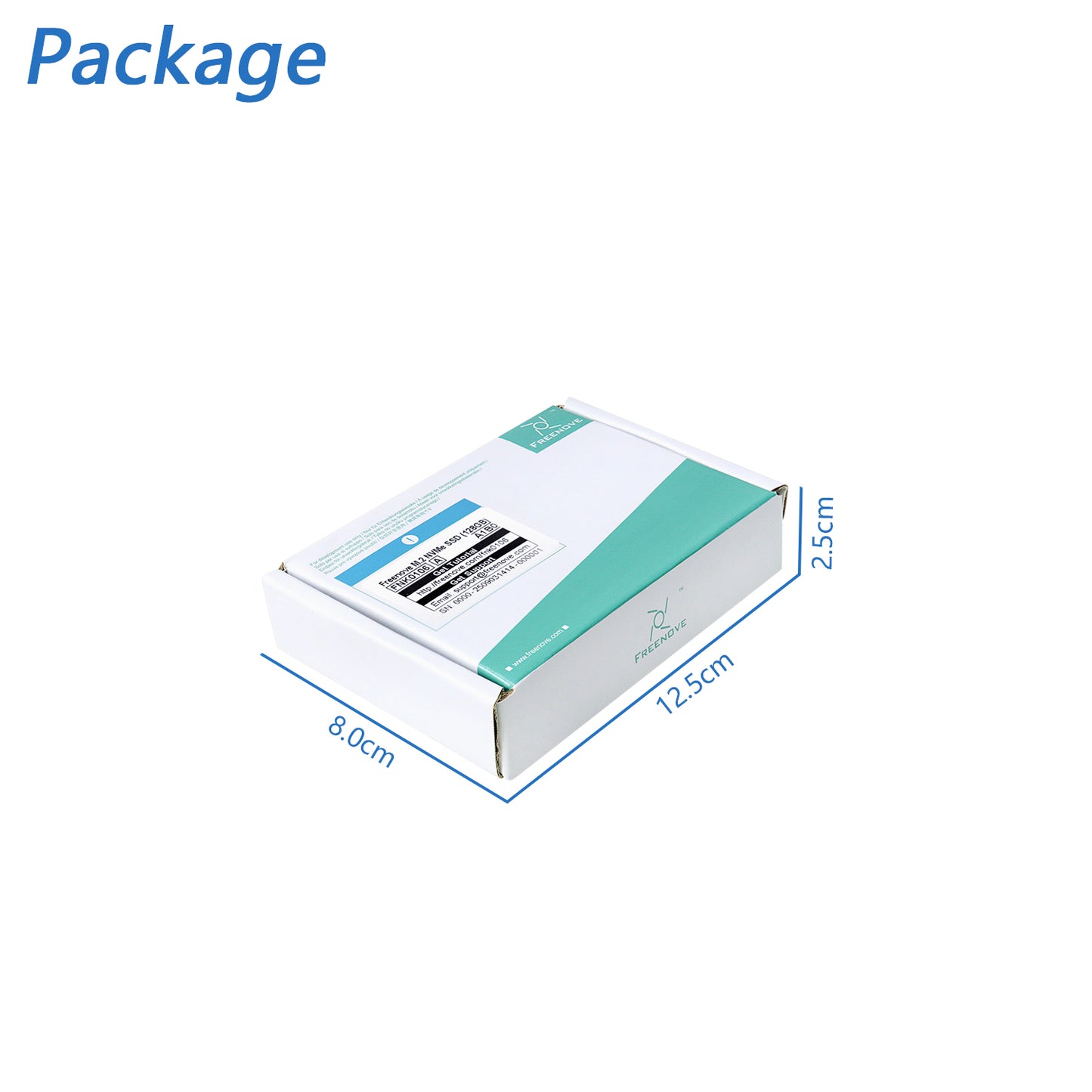Freenove 128GB 256GB 512GB 1TB M.2 NVMe SSD for Raspberry Pi 5 HAT Adapter NAS Kit, Solid State Drive, Size 2280, PCIe 2.0 / 3.0