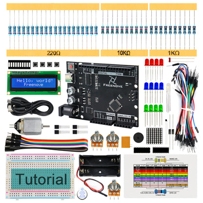 Freenove Super Starter Kit with Board V4 (Compatible with Arduino IDE)