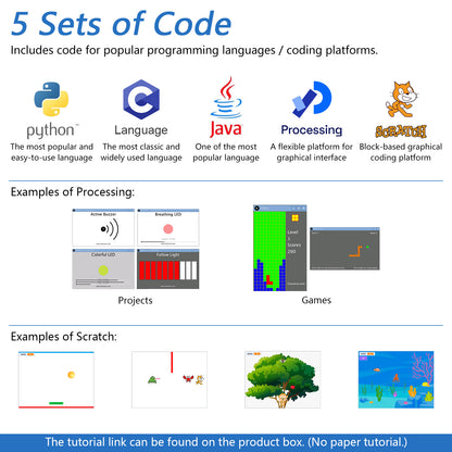 Freenove Basic Starter Kit for Raspberry Pi 5 4 B 3 B+ Zero 2 W, 383-Page Tutorial, 48 Projects, 146 Items, Python C Java Scratch Processing Code