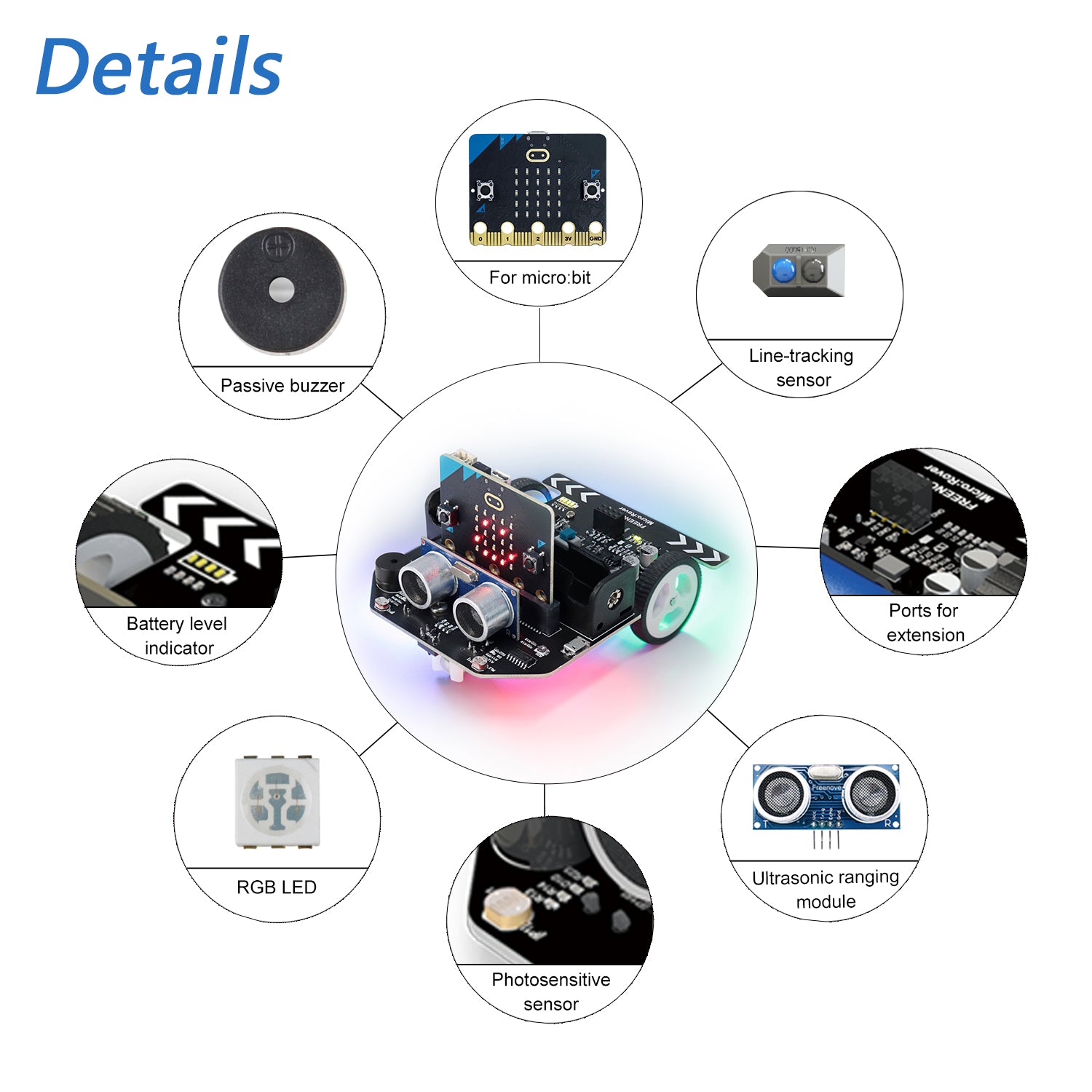 Freenove Micro:Rover Kit for micro:bit