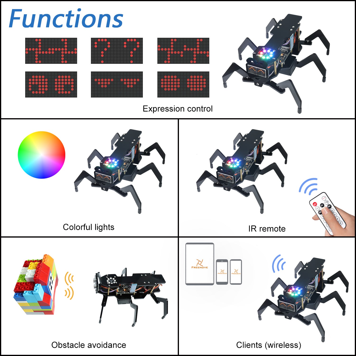 Arduino Ant Freenove Robot Ant Kit (Compatible with Arduino IDE)