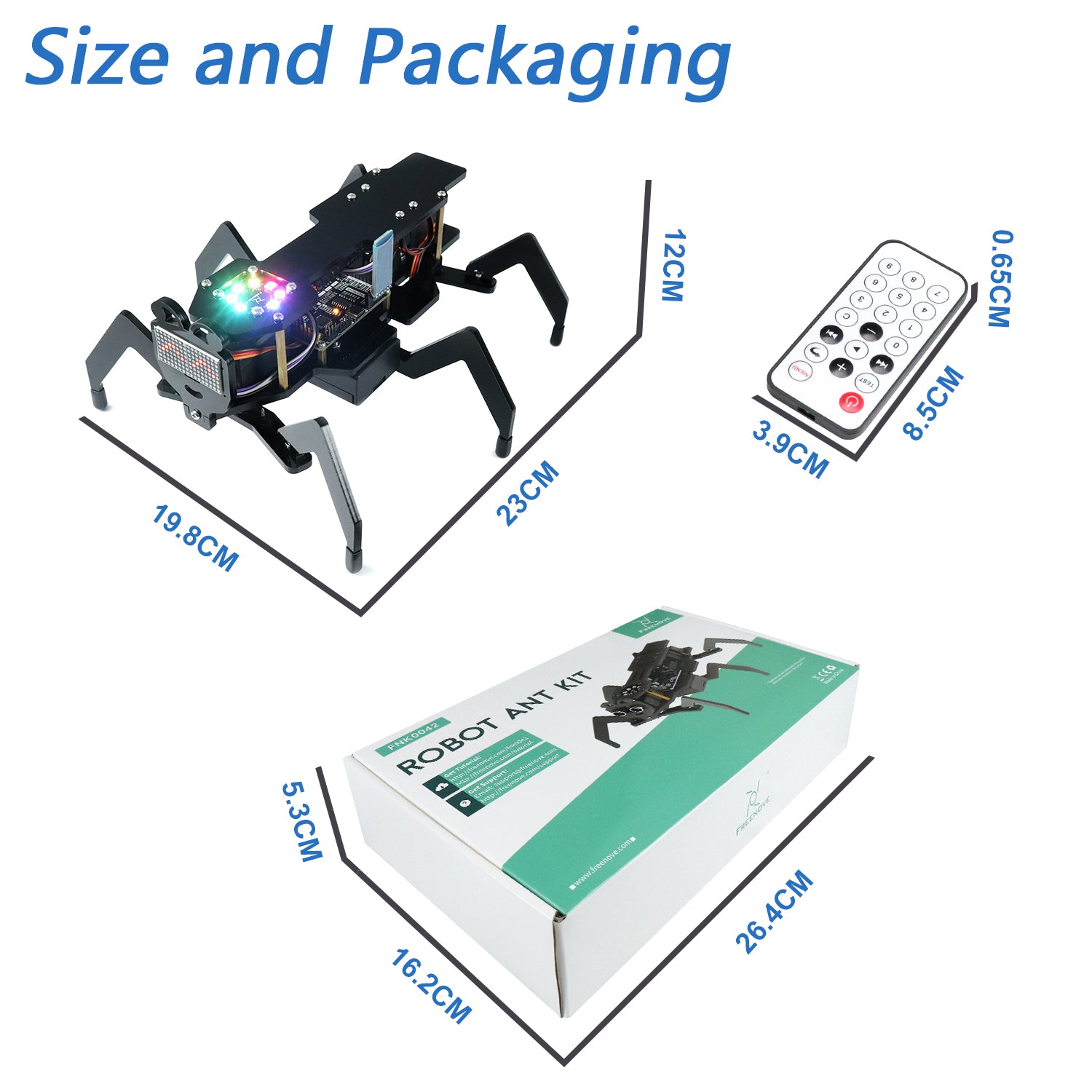 Arduino Ant Freenove Robot Ant Kit (Compatible with Arduino IDE)