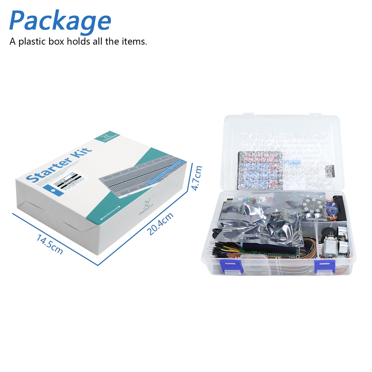 Freenove ESP32 DEV CAM Kit Ultimate Starter Kit, Onboard Camera Wi-Fi Bluetooth, 240 MHz 32-bit Dual-core, Python C Java Code, 795-Page Tutorial, 122 Projects, 242 Items