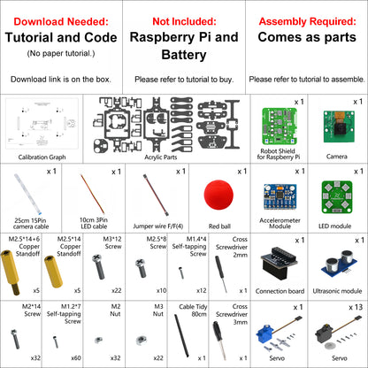 Freenove Robot Dog Kit for Raspberry Pi 5 4 B 3 B+