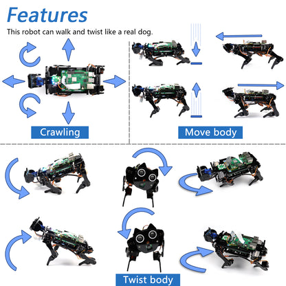 Freenove Robot Dog Kit for Raspberry Pi