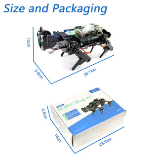 Freenove Robot Dog Kit For Raspberry Pi 5 4 B 3 B+ – Camera, Servo, Ultrasonic, App Control