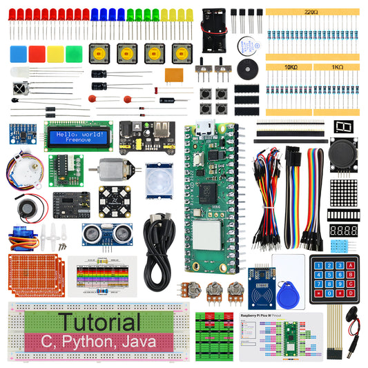 Freenove Ultimate Starter Kit for Raspberry Pi Pico 1 2 W