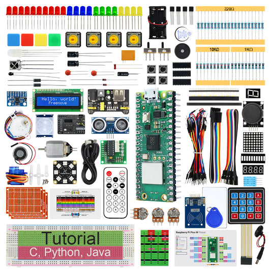 Freenove Ultimate Starter Kit for Raspberry Pi Pico 1 2 W H WH