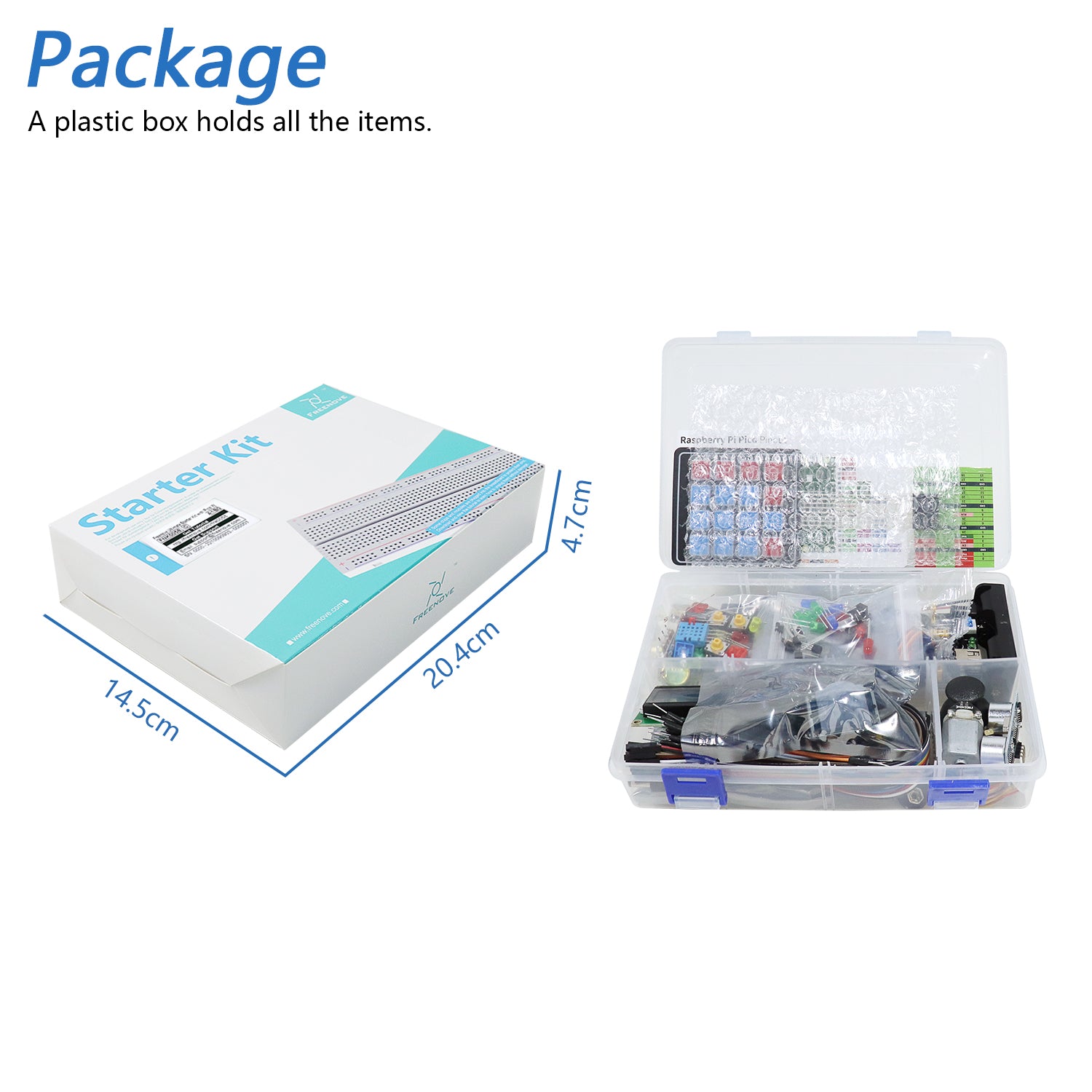 Freenove Ultimate Starter Kit for Raspberry Pi Pico 1 2 W H WH, 767-Pa