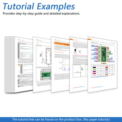 Freenove Basic Starter Kit for Raspberry Pi Pico 1 2 W 2W, 2 Sets of Code Python C, 386-Page Detailed Tutorial, 55 Example Projects, 142 Items
