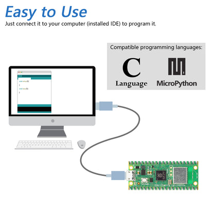 Raspberry Pi Pico W Board - Scheda Di Sviluppo Con Wi-Fi E Bluetooth, Dual-Core Cortex-M0+ - Foto 7
