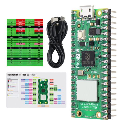 Freenove Raspberry Pi Pico 2 (W) Board with Headers