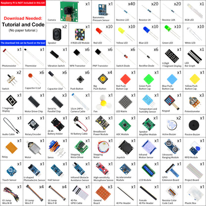 Freenove Complete Starter Kit for Raspberry Pi 5 4 B 3 B+ 400 Zero 2 W