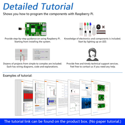 Freenove Complete Starter Kit for Raspberry Pi 5 4 B 3 B+ 500 Zero 2 W, 1170-Page Tutorial, Python C Java Scratch Processing Code, 386 Items, 164 Projects, Camera Speaker