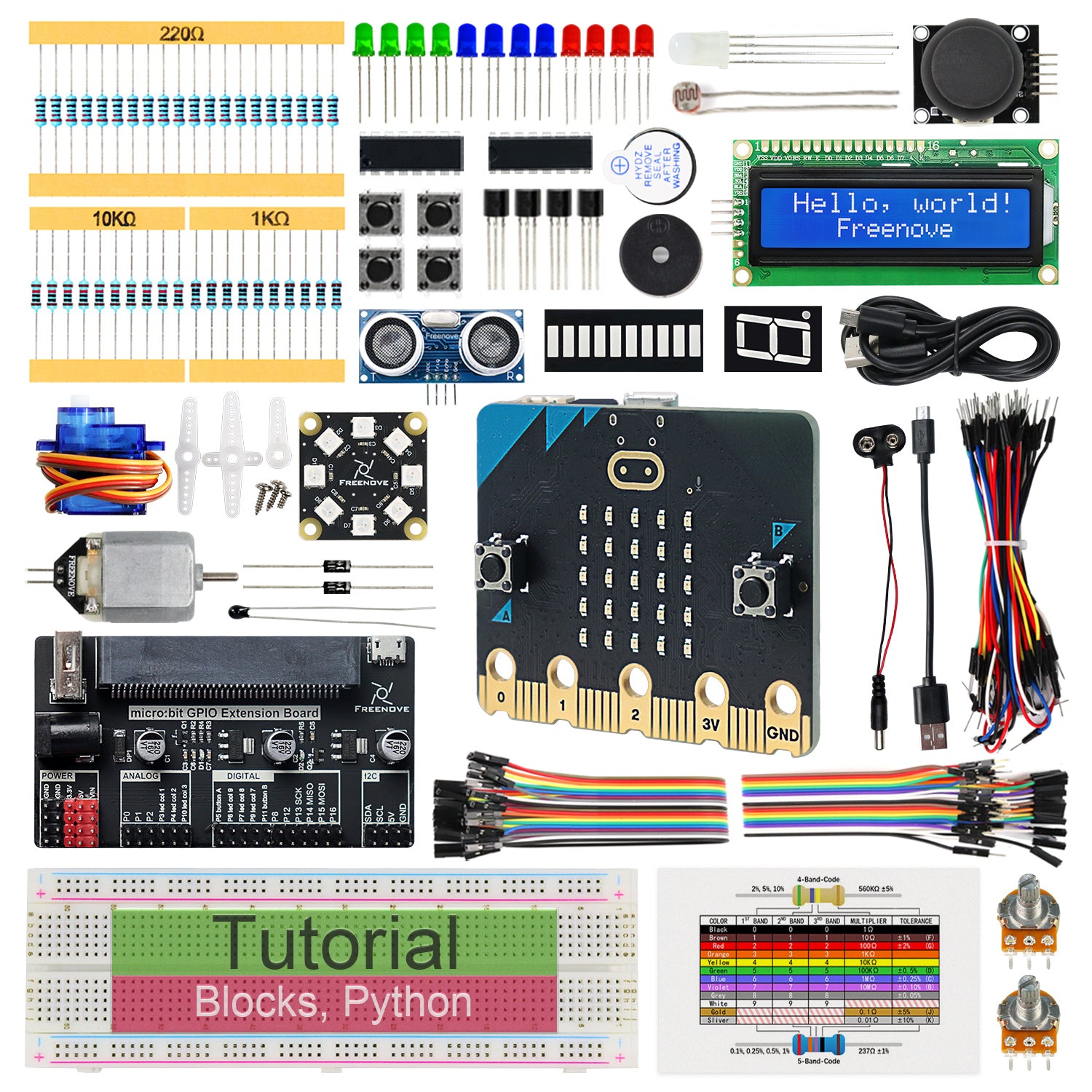 Code For Fun Micro Bit Kit Box Label Freenove Super Starter Kit for micro:bit