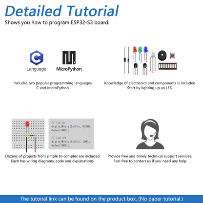 Freenove ESP32 DEV ESP32-S3 CAM Basic Starter Kit, USB-OTG Camera Wi-Fi Bluetooth, 240 MHz 32-bit Dual-core, Python C Code, 463-Page Detailed Tutorial, 60 Projects, 144 Items