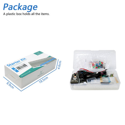 Freenove ESP32 DEV ESP32-S3 CAM Basic Starter Kit, USB-OTG Camera Wi-Fi Bluetooth, 240 MHz 32-bit Dual-core, Python C Code, 463-Page Detailed Tutorial, 60 Projects, 144 Items