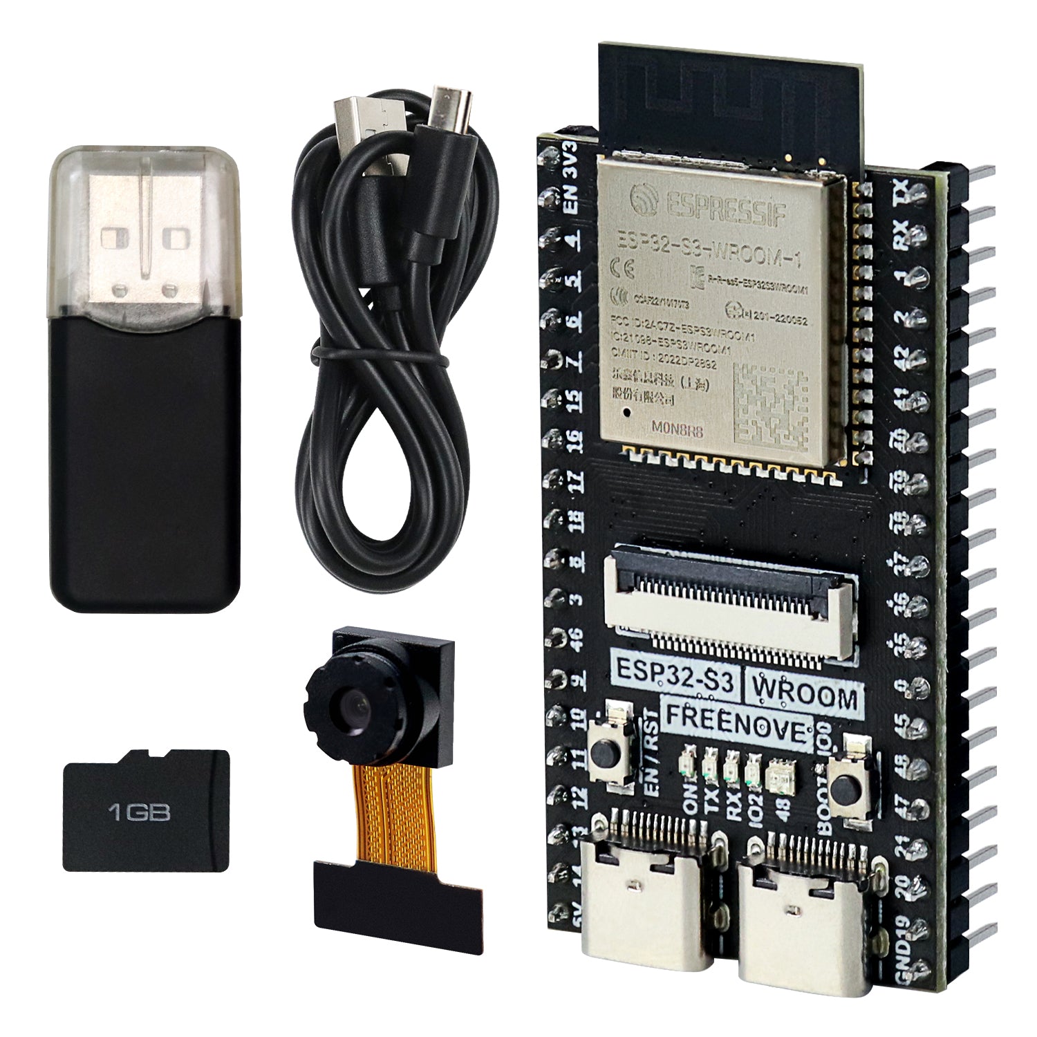 Freenove ESP32 S3 ESP32 S3 CAM Camera Wi Fi Bluetooth Board Dual core Freenove esp32 s3 esp32 s3 cam camera wi fi bluetooth board dual core