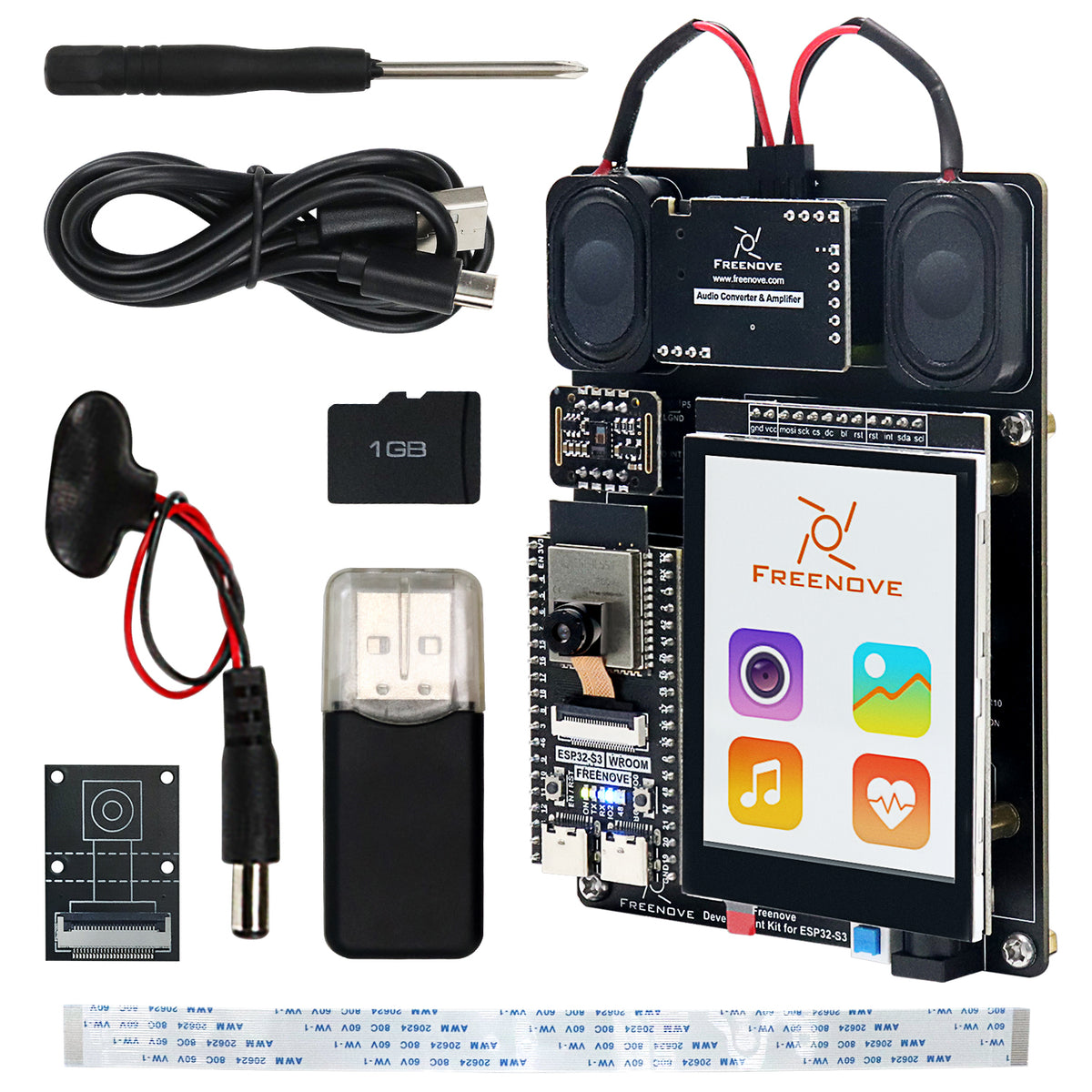 Freenove Development Kit for ESP32-S3 ESP32 S3 CAM Camera Wi-Fi Blueto