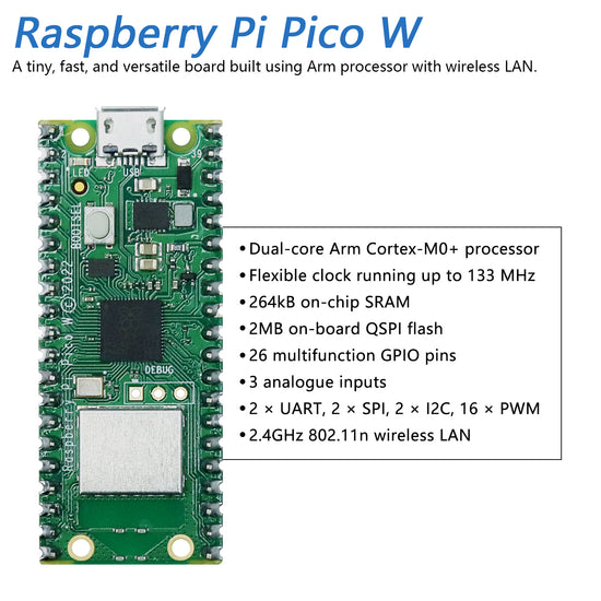 Freenove 4WD Car Kit for Raspberry Pi Pico W H WH, Dot Matrix Expressi