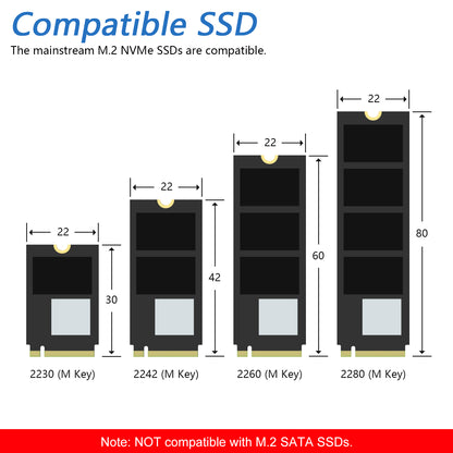 Freenove M.2 NVMe SSD Adapter for Raspberry Pi 5