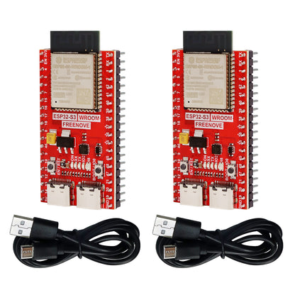 Freenove ESP32-S3 ESP32 S3 Wi-Fi Bluetooth Board Lite, Dual-core 32-bit 240 MHz Microcontroller, Python C Code, Example Projects Tutorial