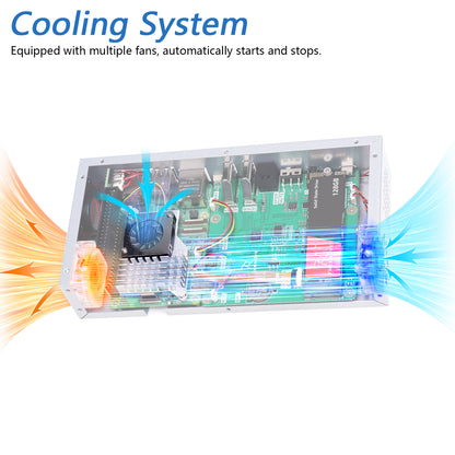 Freenove Computer Case Kit for Raspberry Pi 5 with M.2 SSD 4.3 Inch Touchscreen 5 MP Camera