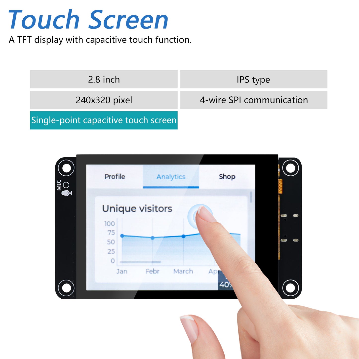 Freenove ESP32 Touch Display ESP32-S3 CYD Wi-Fi Bluetooth, 2.8 3.5 4.0 Inch IPS Touch Screen, Dual-core 32-bit 240 MHz, AI LVGL Tutorial