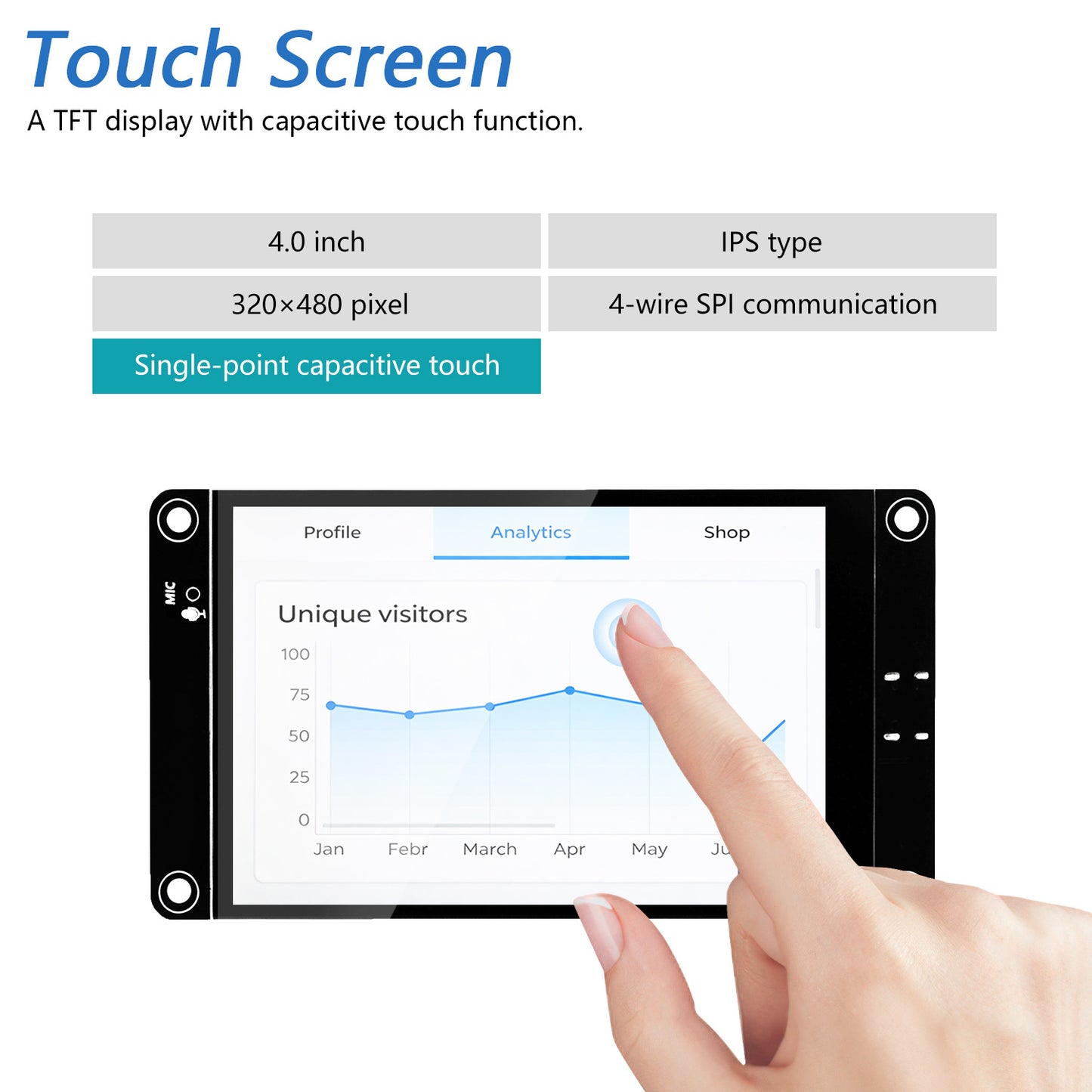 Freenove ESP32 S3 Touch Display CYD WiFi BT, 2.8 3.5 4.0 Inch IPS Capacitive Touchscreen, Dual-core 32-bit 240 MHz, AI LVGL Tutorial