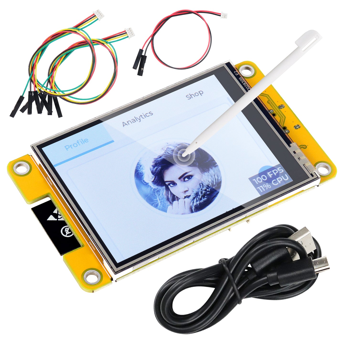 Freenove ESP32 Touch Display CYD WiFi BT, 2.4 2.8 3.2 3.5 4.0 Inch Touchscreen, Dual-core 32-bit 240 MHz, Code LVGL Example Tutorial