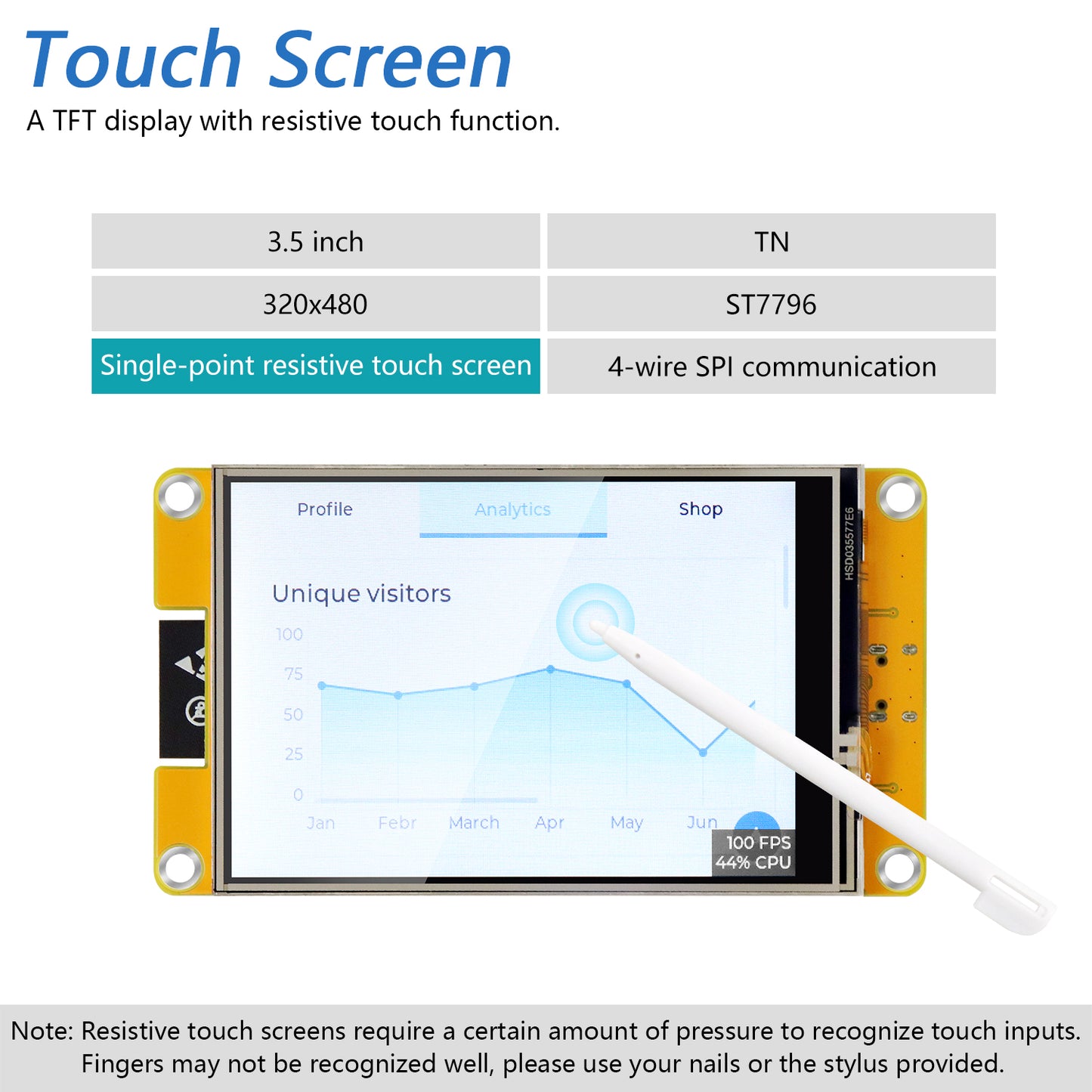 Freenove ESP32 Touch Display CYD WiFi BT, 2.4 2.8 3.2 3.5 4.0 Inch Touchscreen, Dual-core 32-bit 240 MHz, Code LVGL Example Tutorial