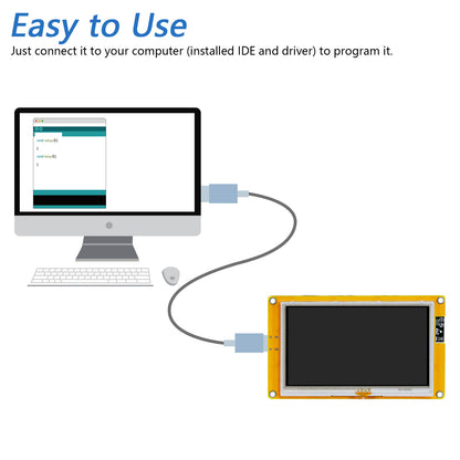 Freenove ESP32 S3 Touch Display CYD WiFi BT, 4.3 5.0 Inch Touchscreen, Dual-core 32-bit 240 MHz, Code Example Projects Tutorial