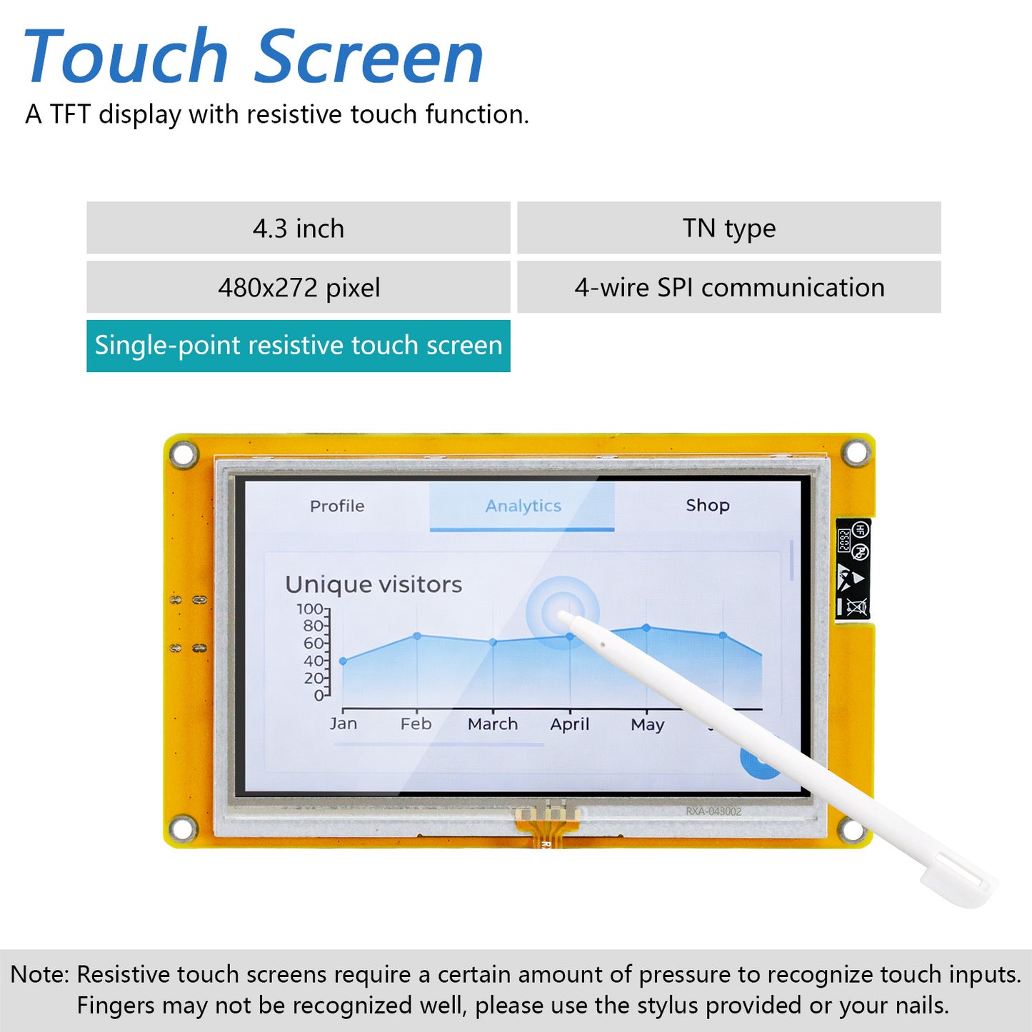 Freenove ESP32 S3 Touch Display CYD WiFi BT, 4.3 5.0 Inch Touchscreen, Dual-core 32-bit 240 MHz, Code Example Projects Tutorial