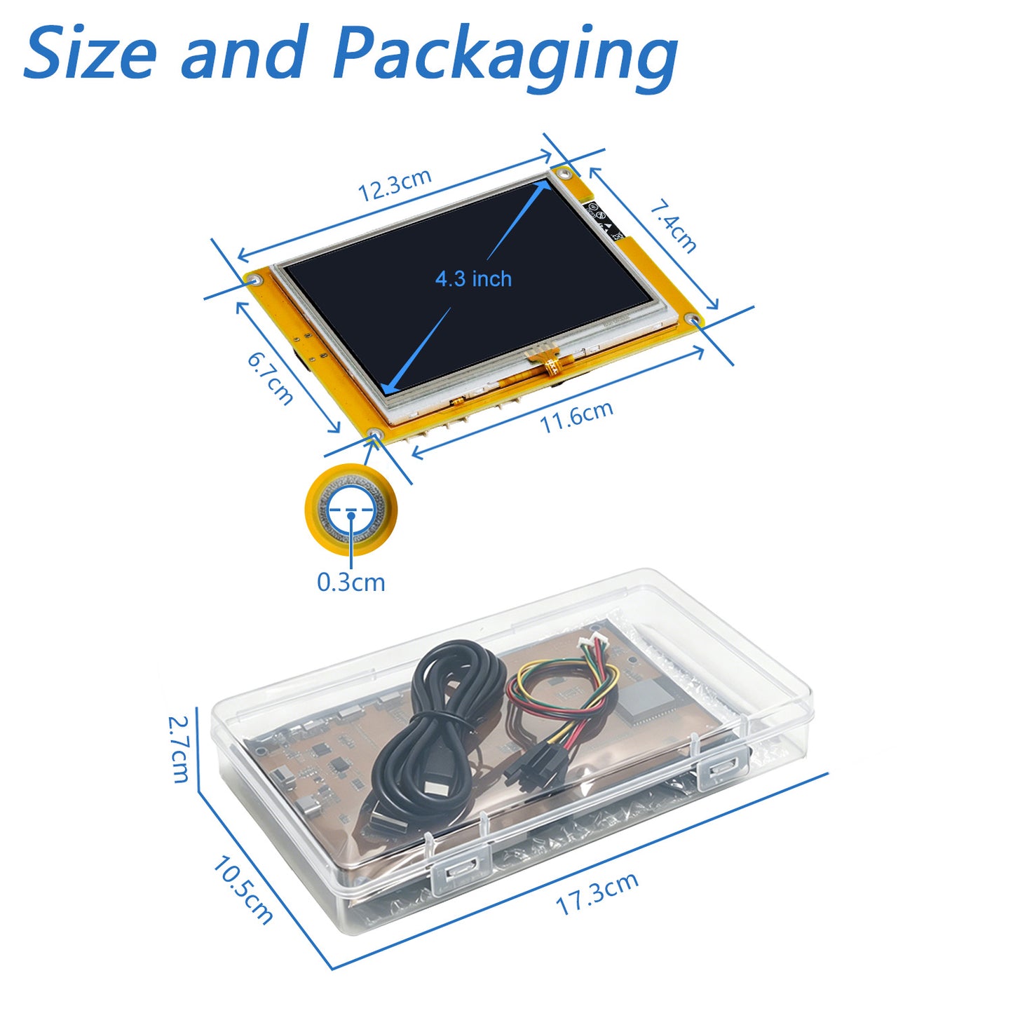 Freenove ESP32 S3 Touch Display CYD WiFi BT, 4.3 5.0 Inch Touchscreen, Dual-core 32-bit 240 MHz, Code Example Projects Tutorial