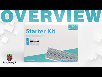 Freenove Complete Starter Kit for Raspberry Pi 5 4 B 3 B+ 500 Zero 2 W, 1170-Page Tutorial, Python C Java Scratch Processing Code, 386 Items, 164 Projects, Camera Speaker