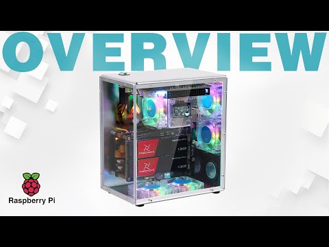 Freenove Raspberry Pi 5 Case Kit Pro, 1/2 M.2 NVMe SSD Slots, 5 PWM AR