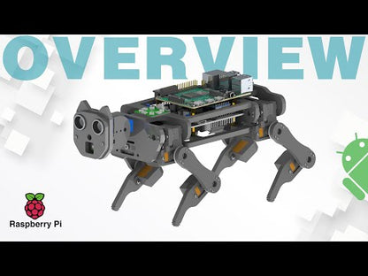 Freenove Robot Dog Kit for Raspberry Pi 5 4 B 3 B+ Zero 2 W, Walking, Self Balancing, Face Recognition, Ball Tracing, Ultrasonic Ranging, App Control, Camera, Servo