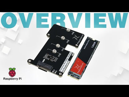 Freenove M.2 NVMe Adapter V2 for Raspberry Pi 5 with 128GB 256GB 512GB SSD, M.2 HAT Add-on Board, Solid State Drive, PCIe 2.0 / 3.0